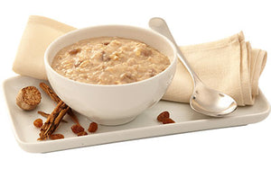 Sultana porridge served in a bowl